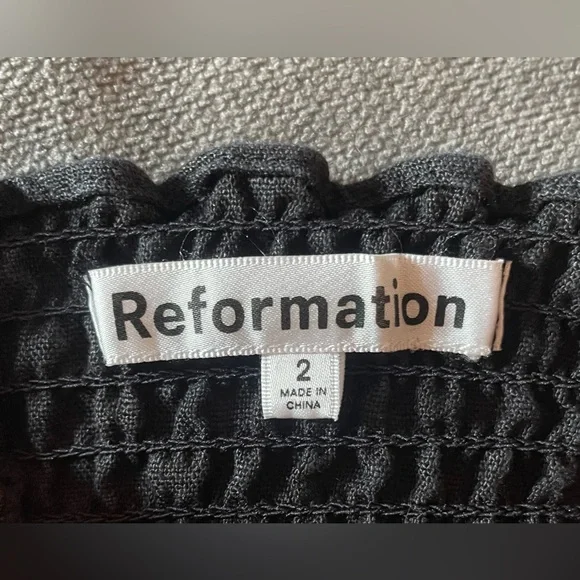 Reformation Black Linen Vecchio Maxi Dress - Picture 13 of 13